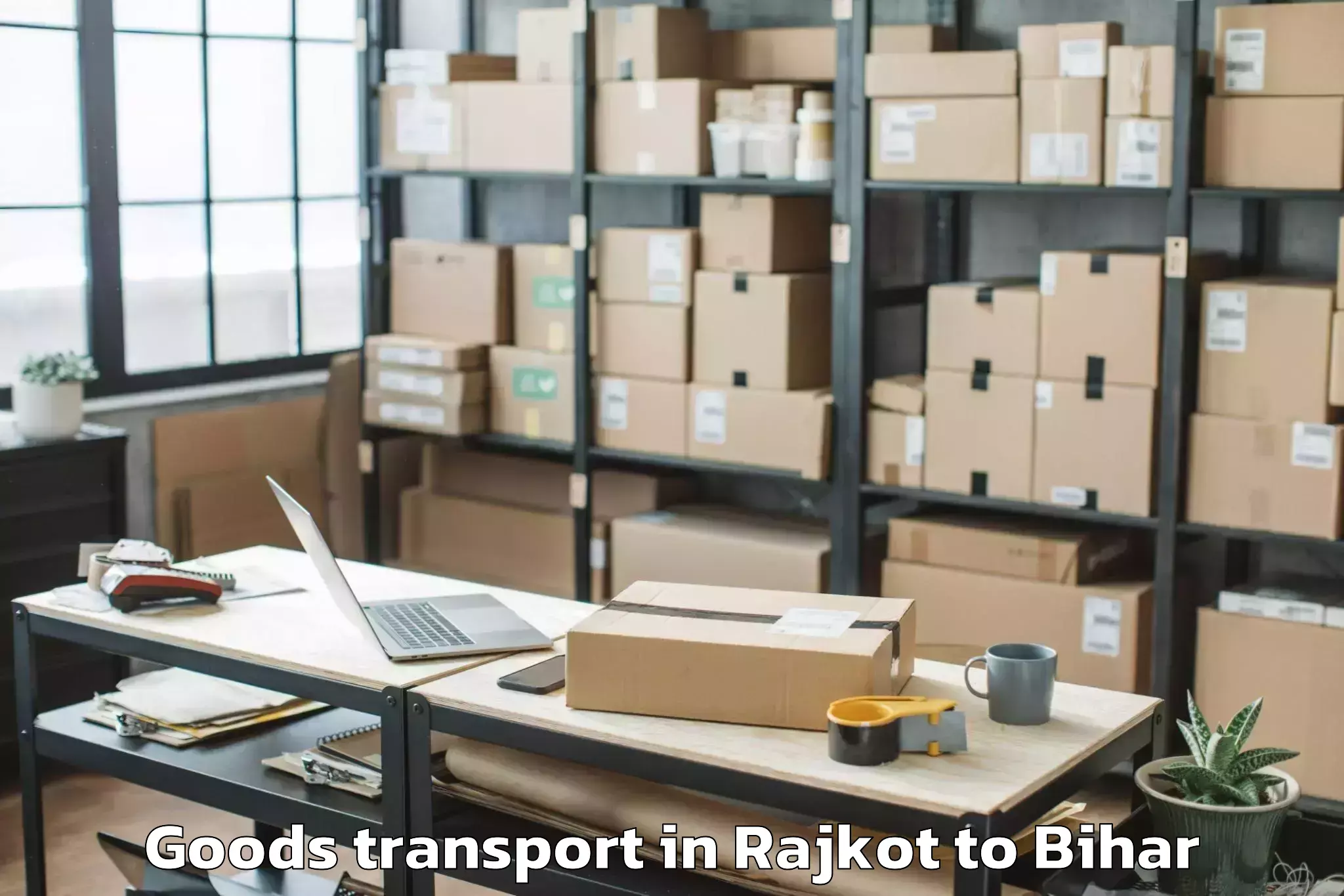 Reliable Rajkot to Waris Aliganj Goods Transport